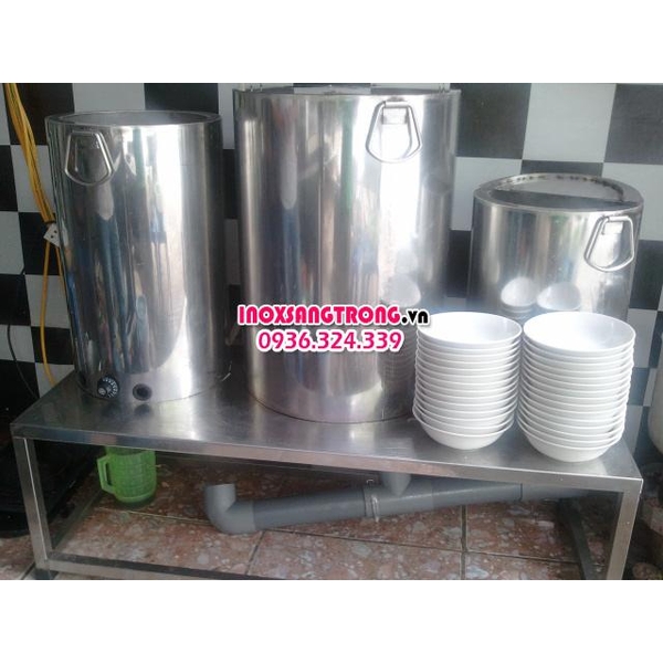 Nồi nấu nước phở 20,100 lít ( đun điện hoặc ga )